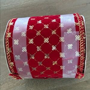 Christmas  Red and Gold Ribbon new